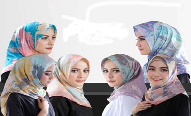 Cara Memakai Hijab Segi Empat Praktis